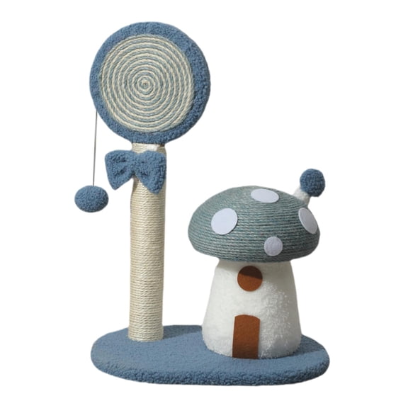 Bothyi Cat Cat Grinding Paws Post for Interactive Training Exercise blue