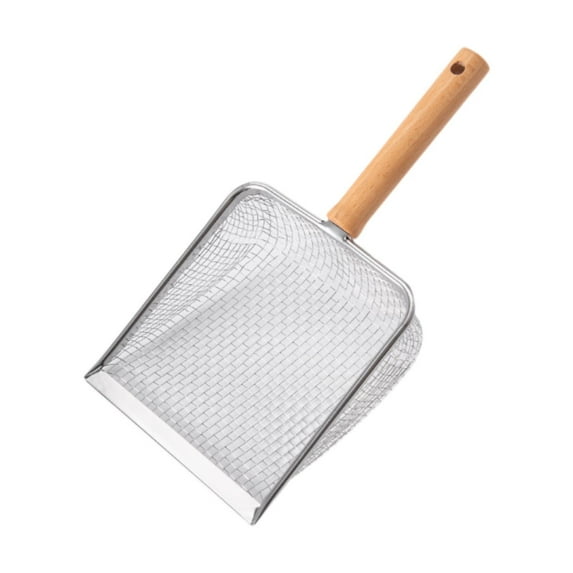 Bothyi Cat Litter er with Wooden Handle Deep er Cleaning Tool Pet Sifter er Kitty Litter er for Small Animals Kitten Mesh Spacing 8