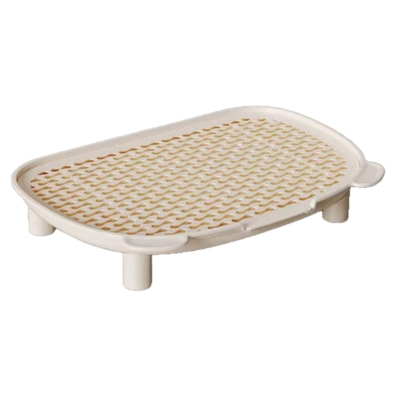 Bothyi Cat Ramp Cat Litter Catcher Easy to Clean for Small and Elderly Cats Detachable White