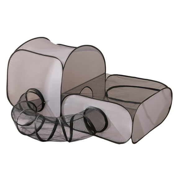Bothyi Cat Tube Tunnel Foldable Outside Play Tent and Tunnel for Mouse Indoor Puppy L