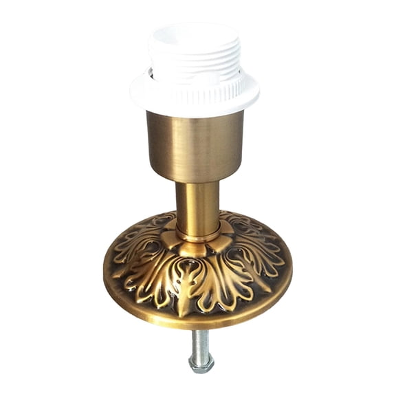 Bothyi Ceramic Bottle Lamp Base, Table Lamp Base Holder for E27 Screw Lamps, Metal Iron Style A