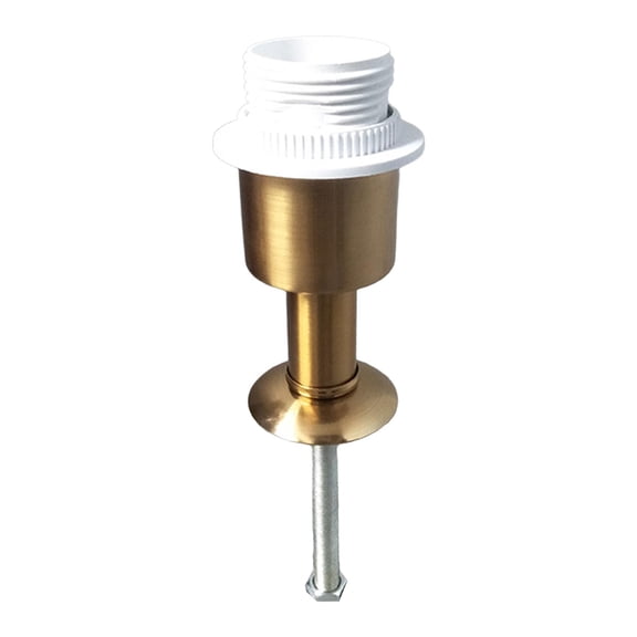 Bothyi Ceramic Bottle Lamp Base, Table Lamp Base Holder for E27 Screw Lamps, Metal Iron Style H