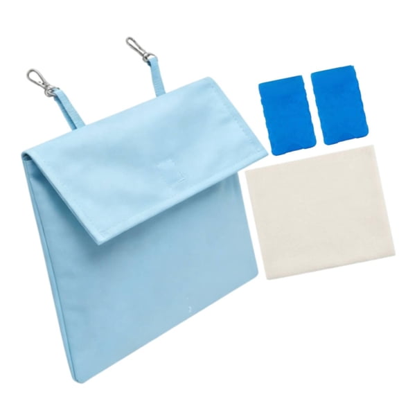 Bothyi Cool Ice Pack for Pet Cage Breathable, Insulated, Reusable, Cool Ice Bag Hanging Blue With 2 Box