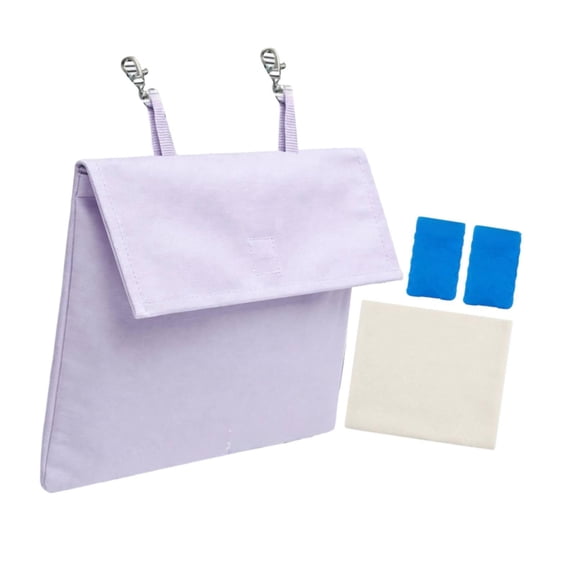 Bothyi Cool Ice Pack for Pet Cage Breathable, Insulated, Reusable, Cool Ice Bag Hanging Purple With 2 Box
