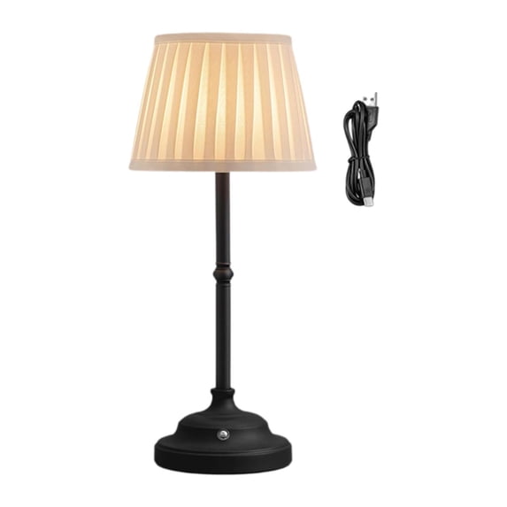 Bothyi Cordless Desk Lamp Ambient Light Adults Home Lamp Rechargeable USB Black
