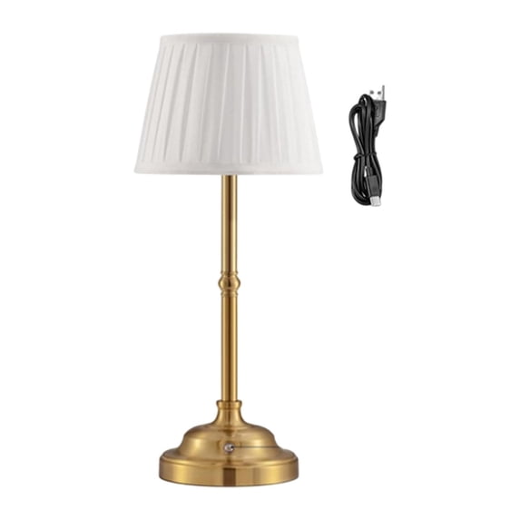 Bothyi Cordless Desk Lamp Ambient Light Adults Home Lamp Rechargeable USB Gold