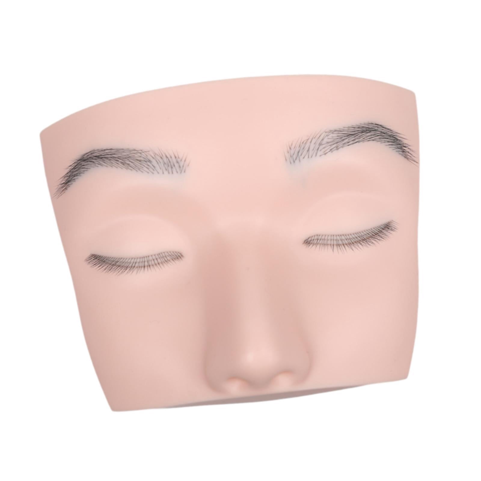 Bothyi Eyelash Extension Mannequin Head Face Flat Head Practice Training Head for Salon