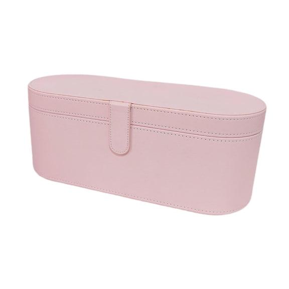 Bothyi Hair Dryer Hard Case PU Leather Portable Compact Travel Case for Travel Trip Pink