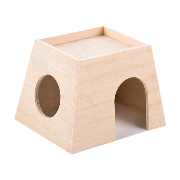 Bothyi Hamster Wooden House Mice Rat Habitat for Rutin Chicken Chinchillas Sleeping Style A