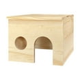 thumbnail image 1 of Bothyi Hamster Wooden Shelter Cabin Chamber for Syrian Hamsters Chinchilla Lemmings, 1 of 8