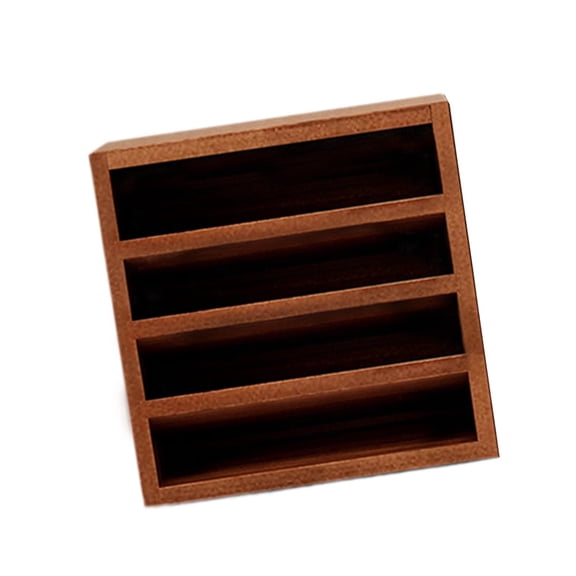 Bothyi Lipstick Display Case Lipstick Storage en Wood Lipstick Organizer for Lipgloss Dormitory Desktop Nail Polish Ladies