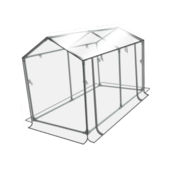 Bothyi Mini Greenhouse Easy Assembly Transparent Tent for Gardening Flowers Outside 120cmx60cmx78cm
