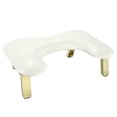 thumbnail image 1 of Bothyi PU Leather U Shape Arm Rest Portable Nail Arm Rest Stand for Home DIY Salons White, 1 of 8