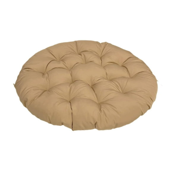 Bothyi Padded Seat Cushion Egg Chair Cushion Diameter 40cm for Bedroom Porch Garden Khaki