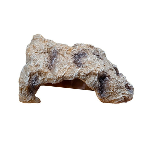 Bothyi Reptile Hiding Cave Easy Carrying Aquarium Hideaway for Tank Table Home 14cmx9cmx6.7cm