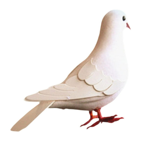 Bothyi Simulation Foam Pigeon Model Shelf Crafts Educational Wedding Realistic Dove White
