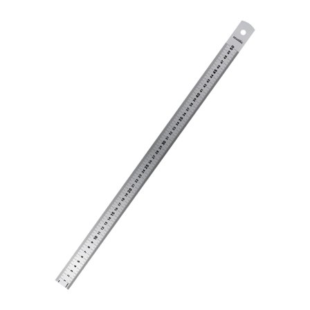 Bothyi Stainless Steel Ruler Measuring Tool Precised Woodworking Ruler for Notebooks 50cm