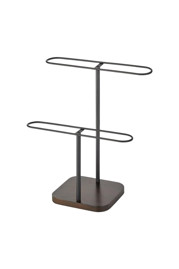 Sunglasses Organizer Eyeglasses Display Rack Sunglasses Holder Stand Stable Base Black and Brown