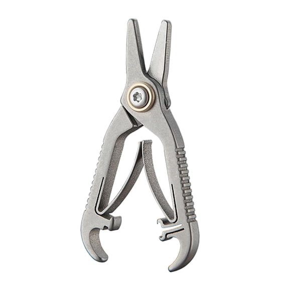 Bothyi Titanium Alloy Nose Hair Scissors Convenient Portable Small Eyebrow Trimming