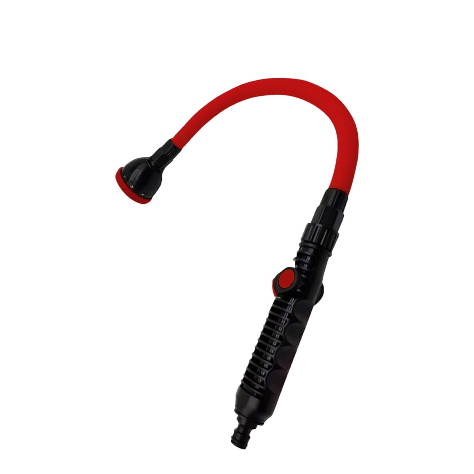 Bothyi Watering EU Thread Bendable Long Hose Nozzle Spraying for Flower Car Use Red
