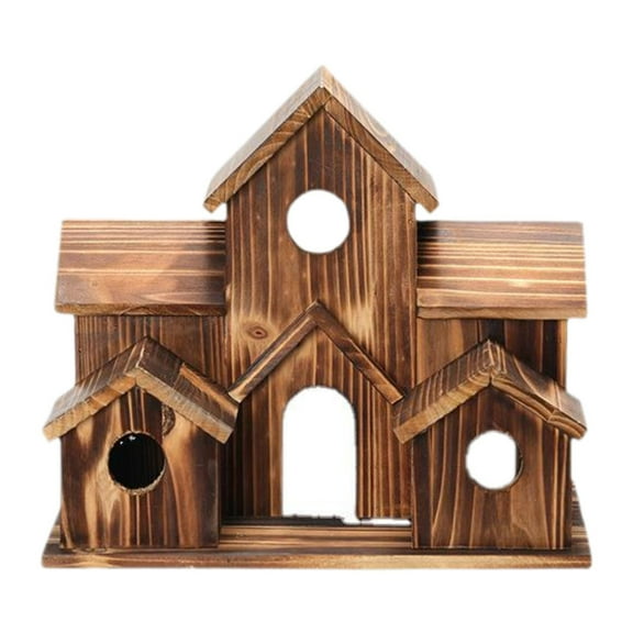 Bothyi Wooden Bird House Bird Nesting Garden Decor Bird Cage for Outdoor Patio Yard
