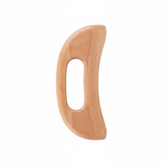 Bothyi Wooden Gua Sha Tool Ergonomic Design Moon-Like Form Drainage Wood Massaging Tool