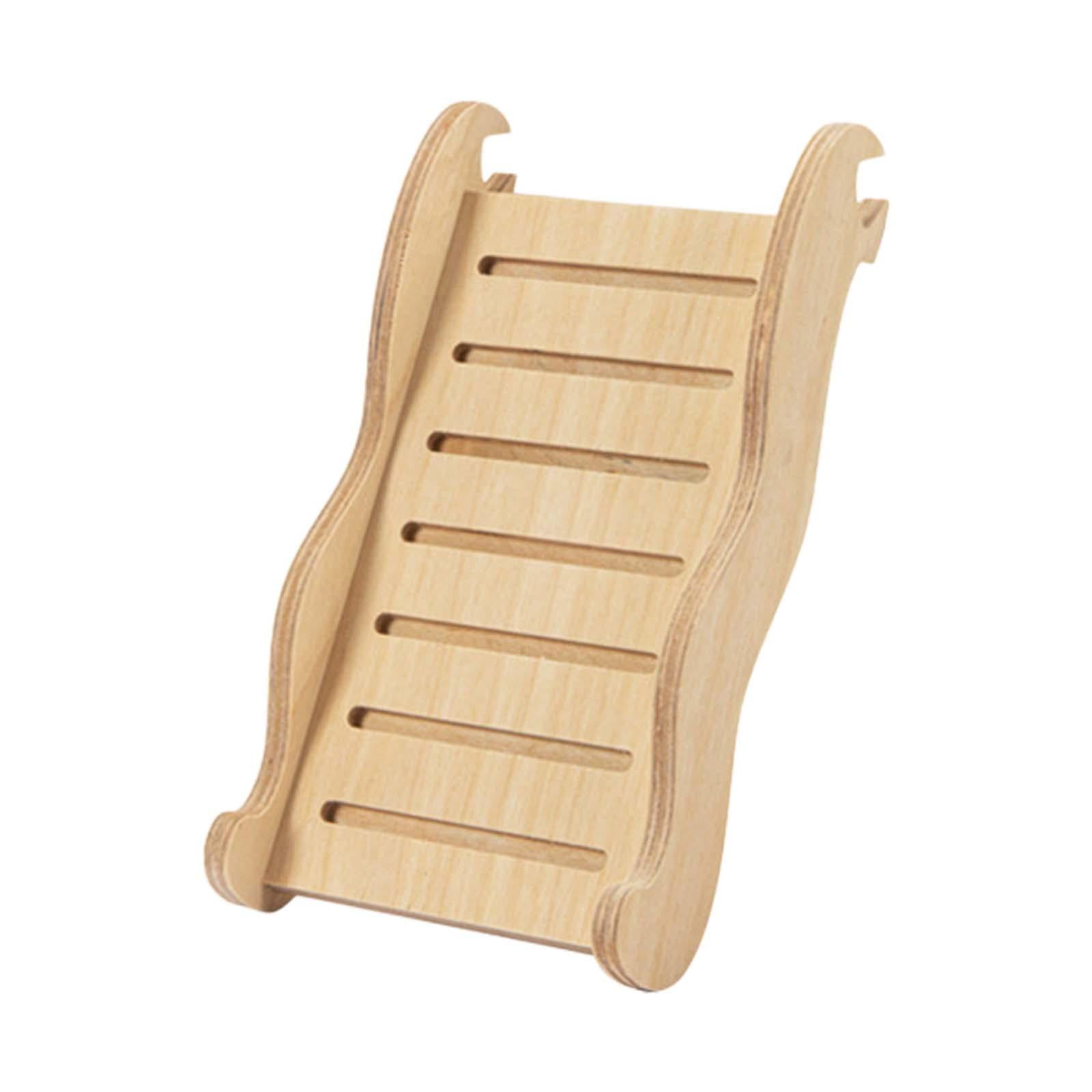 View of Bothyi Wooden Hamster Ladder Activity Dwarf Hamster Bridge for Rat ...