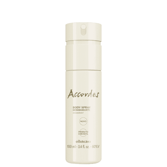 Boticario - Linha Accordes (Classico) - Desodorante Feminino Body Spray 100 Ml - (Accordes (Classic) Collection - Body Spray Deodorant for Women 3.38 Fl Oz)