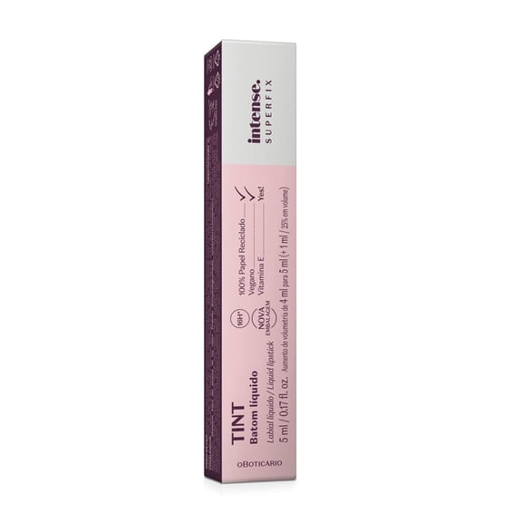 Boticario - Linha Intense - Batom Liquido Superfix Tint (Rosa 245) 5 Ml - (Intense Collection - Tint Superfix Liquid Lipstick 0.17 Fl Oz)