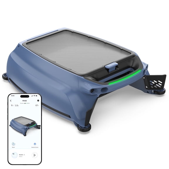 Botluxe SP200 Solar-Powered Robotic Cleaner Pool Skimmer with Three Cleaning Mode App Control,20-Hour Runtime,Smart Obstacle Avoidance