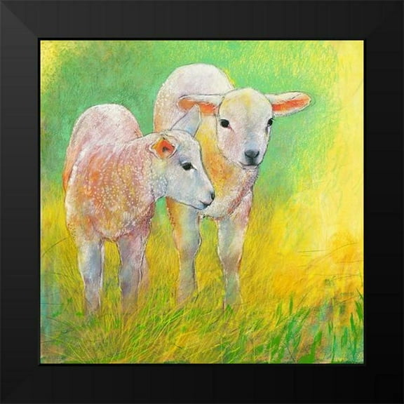 Botman, Loes 12x12 Black Modern Framed Museum Art Print Titled - Lammer