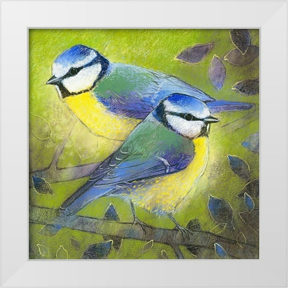 Botman, Loes 12x12 White Modern Wood Framed Museum Art Print Titled - Blaumeisen