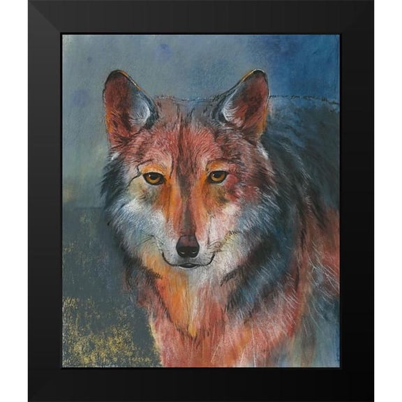 Botman, Loes 12x14 Black Modern Framed Museum Art Print Titled - Roter Wolf