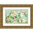 thumbnail image 1 of Botman, Loes 24x16 Gold Ornate Wood Framed with Double Matting Museum Art Print Titled - Apple Blossom, 1 of 4