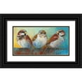 thumbnail image 1 of Botman, Loes 32x18 Black Ornate Wood Framed with Double Matting Museum Art Print Titled - Spatzen, 1 of 4