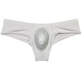 thumbnail image 1 of Botmois Man Solid Spandex Skin Mini Brazilian Bikini Briefs Underwear Enhanceing Bulge Pouch Jockstrap Cheeky Panties Light Flesh M, 1 of 3