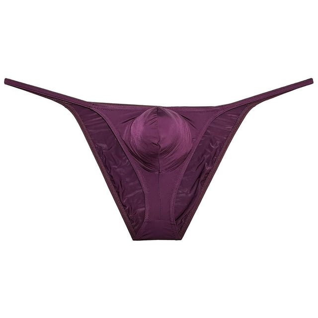 Botmois Men Briefs Shiny Enhance Bikini Bulge Pouch Ruched Skimpy ...