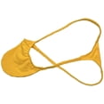 thumbnail image 1 of Botmois Men Solid Mini Bikini Thongs Ultrathin Low-rise G-String Underwear Comfortable T-Back Tangas Soft Micro Briefs Dark Yellow XL, 1 of 3