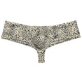 thumbnail image 1 of Botmois Men's Mini Boxer Briefs Soft Stretchy Thongs Comfortable Bikini Underwear Low Rise High-cut Hipster Panties Leopard L, 1 of 3