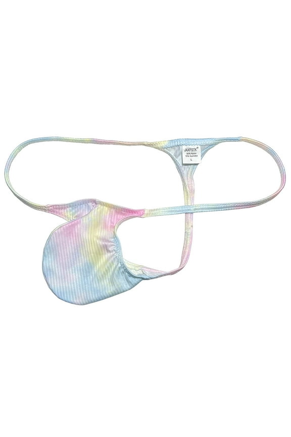 Men's Thongs Mini Bikini Briefs Soft Low-rise G-String Ultrathin Pouch Tangas Micro Hipster Comfortable T-Back Panties Underwear Dream Color M