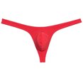 thumbnail image 1 of Botmois Sexy Mens Pouch Enhancing Thong Underpants Shiny Bikini Underwear Tangas Red L, 1 of 3