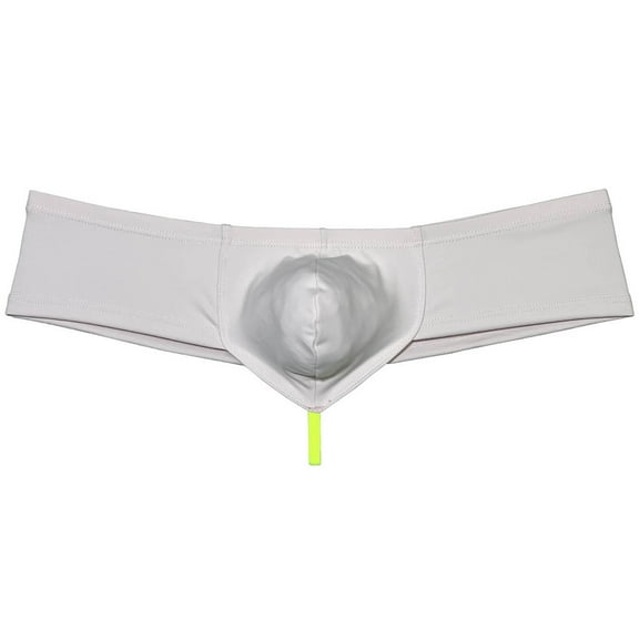 Botmois Solid Spandex Man Boxers Briefs Comfy Underwear Enhanced Support Brazilian Pouch Mini Bikini Cut-Skin Light Flesh L