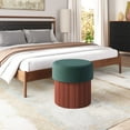 thumbnail image 1 of Boto Storage Ottoman Green Storage, Modern Style, Soft and smooth velvet fabric, Plywood, Indoor Living, 1 of 10