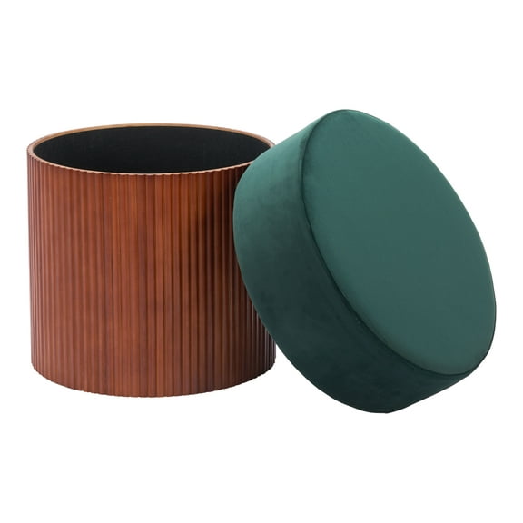 Boto Storage Ottoman Green