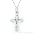 thumbnail image 1 of Botonée Cross Pendant & Chain Necklace in .925 Sterling Silver w/ Rhodium, 1 of 1