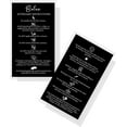 thumbnail image 1 of Botox Filler Injection Aftercare Instruction Card  50 Pack  Physical Printed 2x3.5 inches Business Card Size  Black with White Design, 1 of 9