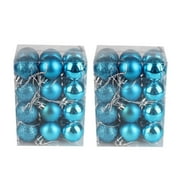 Botrong 48Pcs Christmas Tree Balls Ornaments for Xmas Christmas Tree 30mm/1.18" Shatterproof Christmas Tree Decorations Hanging Ball for Holiday Wedding Party Christmas Decorations