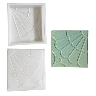 Ejoyous Paving Mould For Garden, Paving Pavement Path Maker Patio Concrete Stone Path DIY Walk Path Way Maker Mould 15.75 X 15.75 Inch