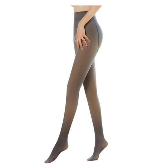 Botrong Leggings for Women Flawless Legs Fake Translucent Warm Fleece Pantyhose Colorfulkoala Legging