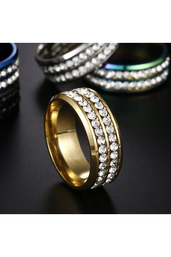 Botrong Rings for Women Ladies Fashion Double Fashion Creative Women Ring Jewelry